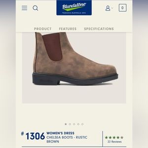 Blundstone Rustic Brown Chelsea Boots #1306